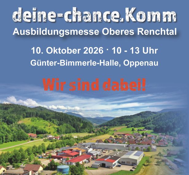 Wir sind dabei - Ausbildungsmesse Oberes Renchtal
