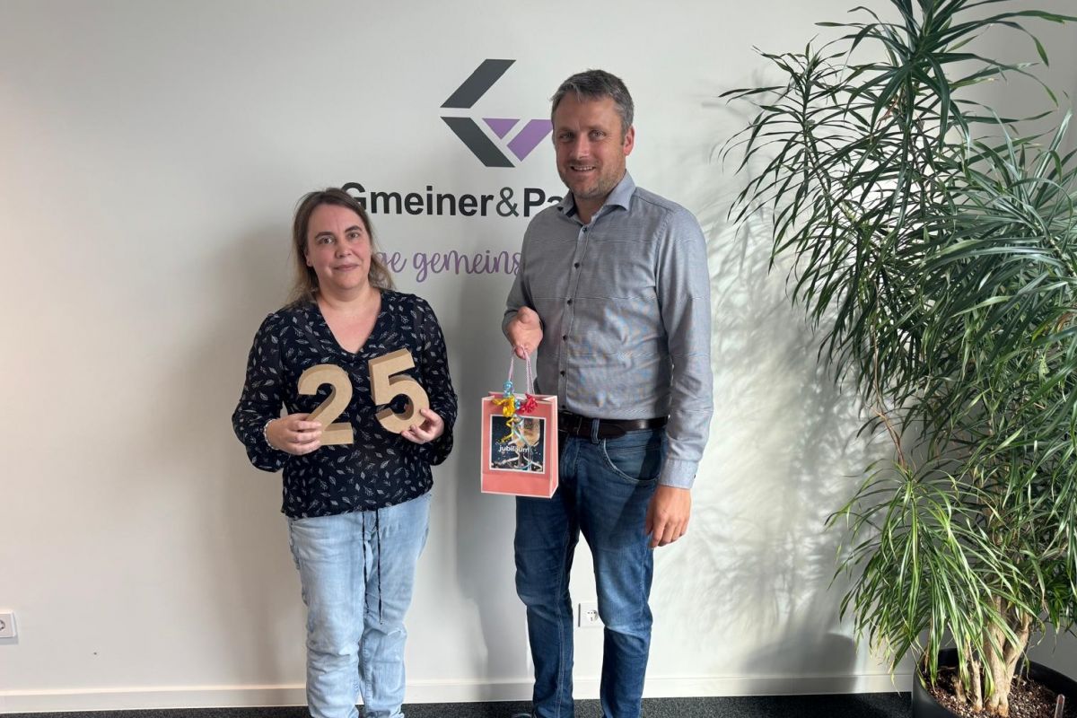 Gratulation zu 25 Jahren Betriebszugehörigkeit